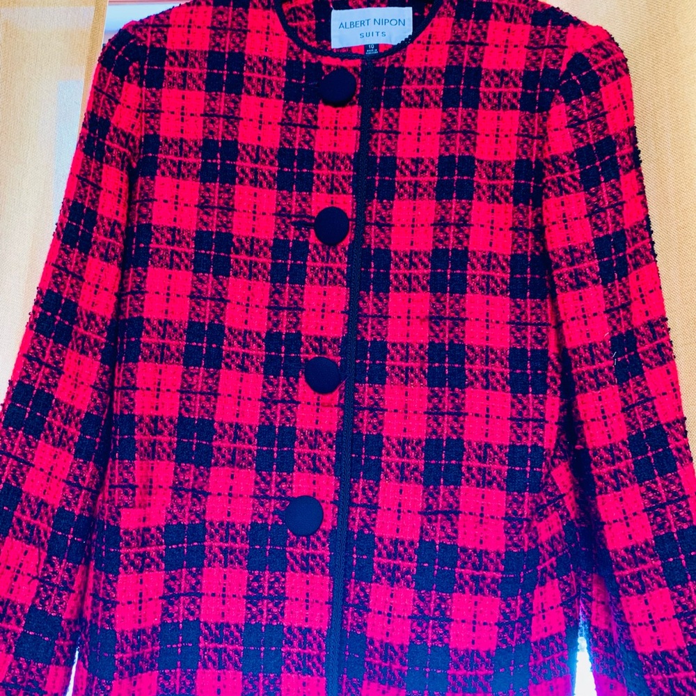 Albert Nipon Vintage Matching Suit Jacket Blazer … - image 3